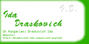 ida draskovich business card